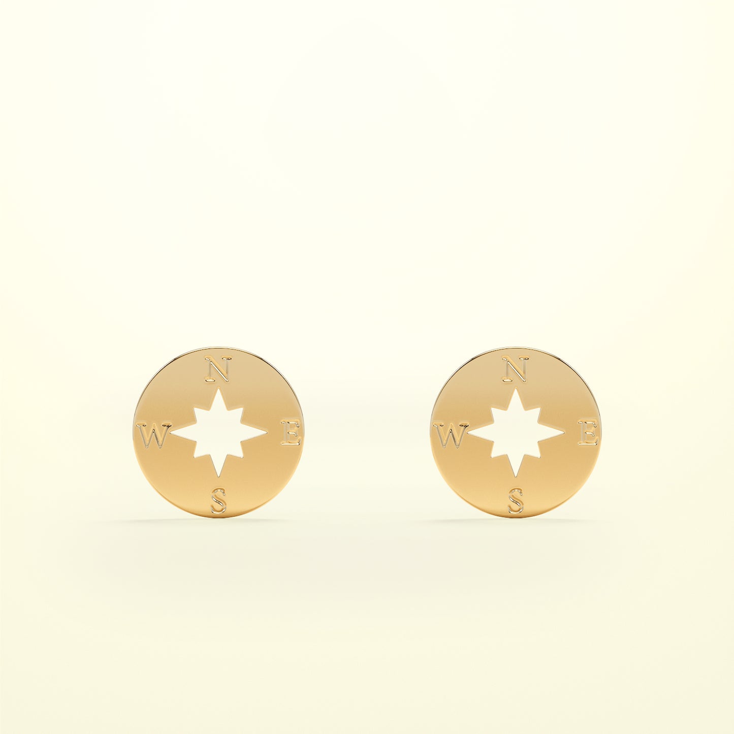 PURE Kompass - 14K Gold - FENA daily Jewellery